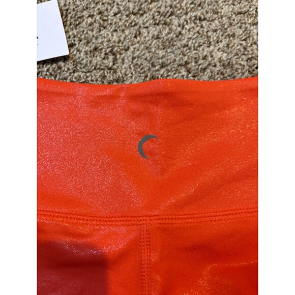 NEW Zyia Tangerine Metallic Plus Light n Tight High-Rise 7/8 24” Leggings Size 2 - Picture 9 of 11